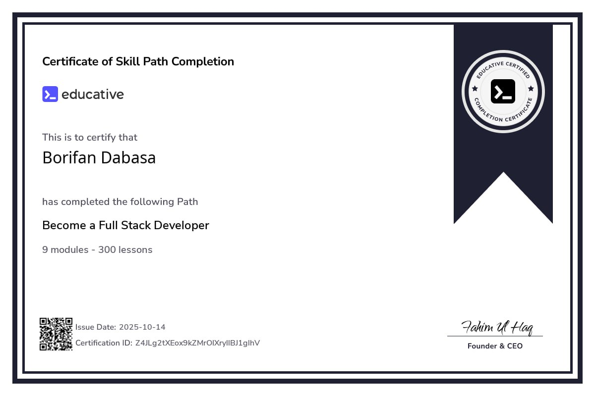Certificate 1